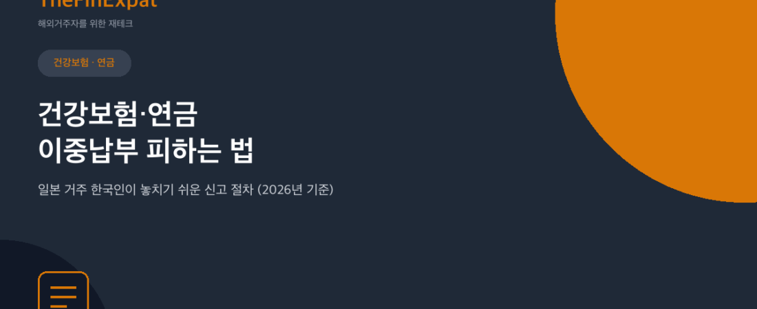 건강보험·연금 이중납부, 이렇게 피하세요
