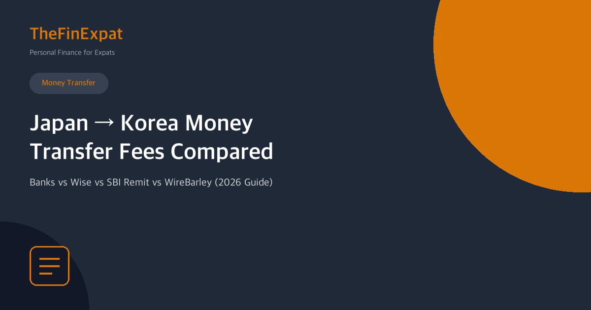 Japan to Korea Money Transfer Fees (2026)