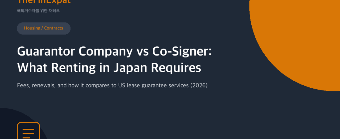 Guarantor Company vs Co-Signer in Japan (2026)