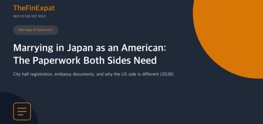 Marrying in Japan as an American (2026)