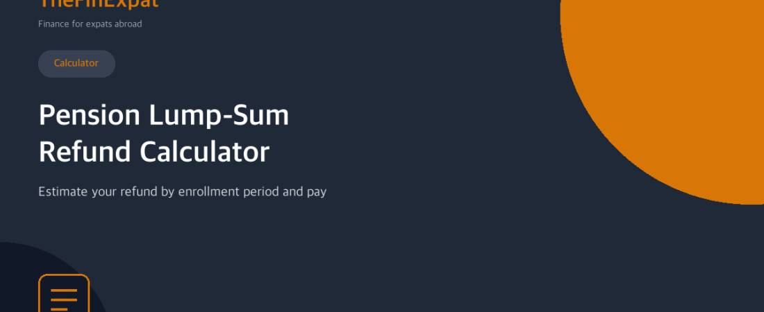 Japan Pension Refund Calculator (2026)