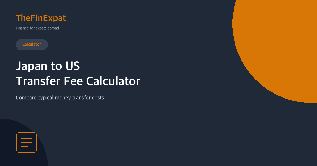 Japan-US Transfer Fee Calculator (2026)