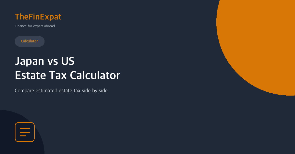 Japan vs US Estate Tax Calculator (2026)